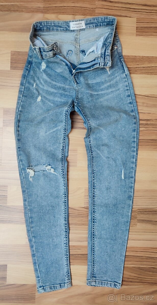 Dívčí světlé jeansy, vel. 36 - 10