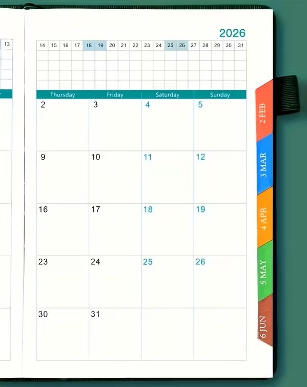 Nový Diář 2026 Notebook Luxusní - 10