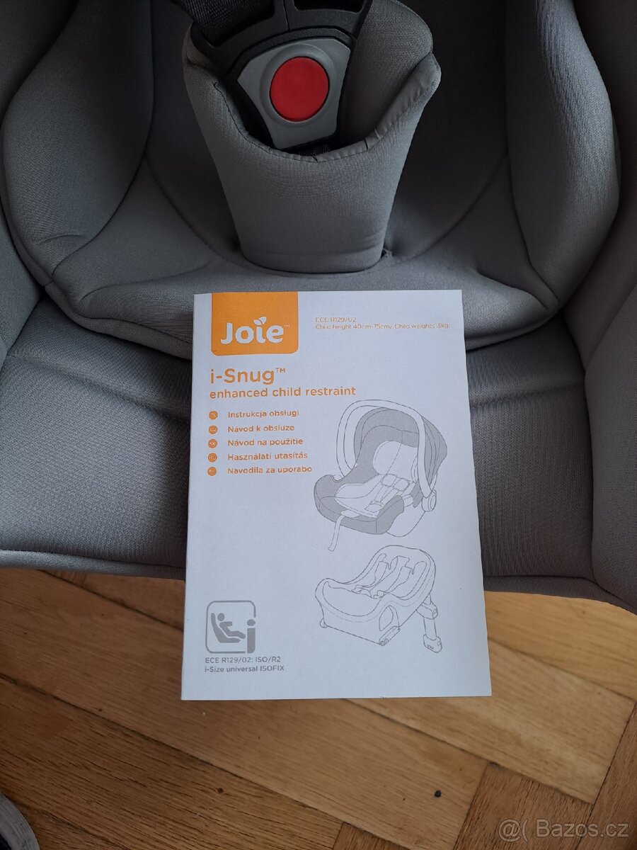 Autosedačka JOIE I-Snug Grey Flannel - 10