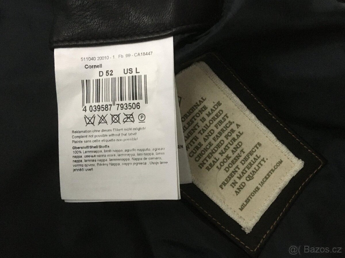 Super Kožená bunda Milestone 52 L - 10