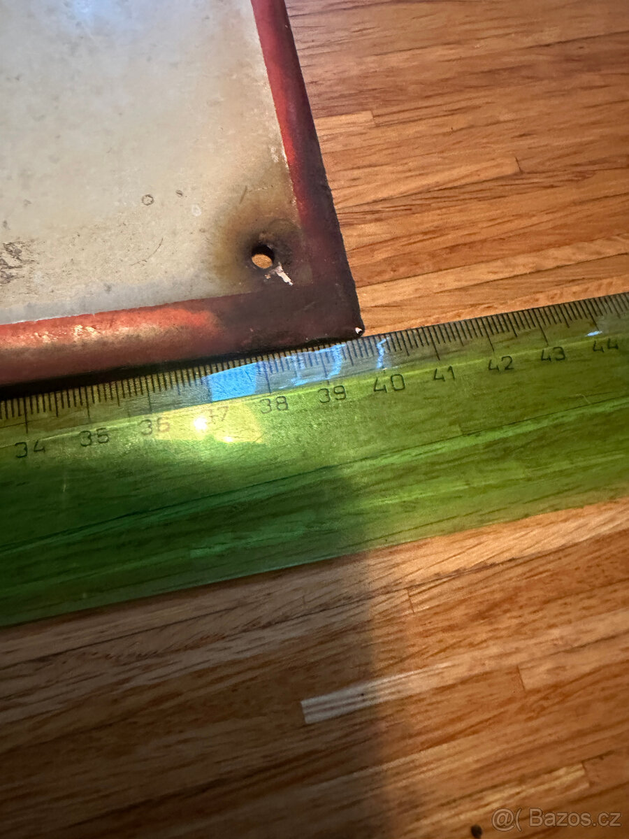 RETRO smaltovaná cedule ZÁKAZ PARKOVÁNÍ - 10