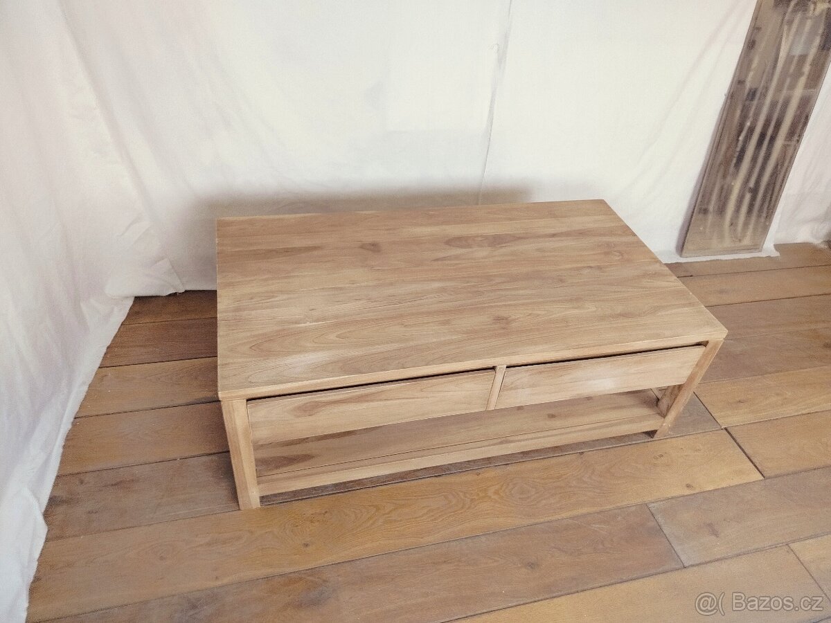 Masivní konferenční stolek - 4 šuplíky - 10