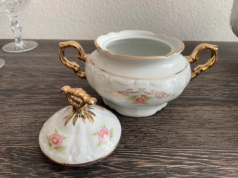 Čajová souprava Marie Louise karlovarský porcelán Thun - 10