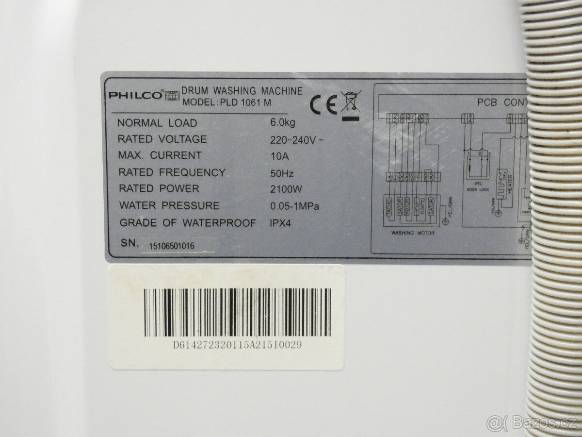 Použitá pračka Philco PLD 1061 M se zárukou - 10