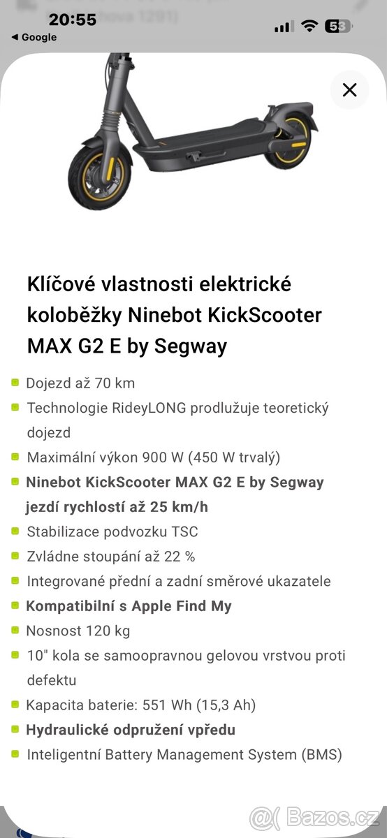 Koloběžka celoodpružená Sageay Max G2 - 10