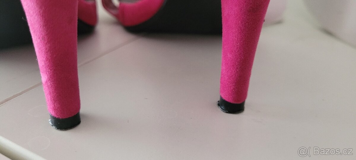 Dámské růžové/fuchsiové letní botičky Always vel.38 - 10