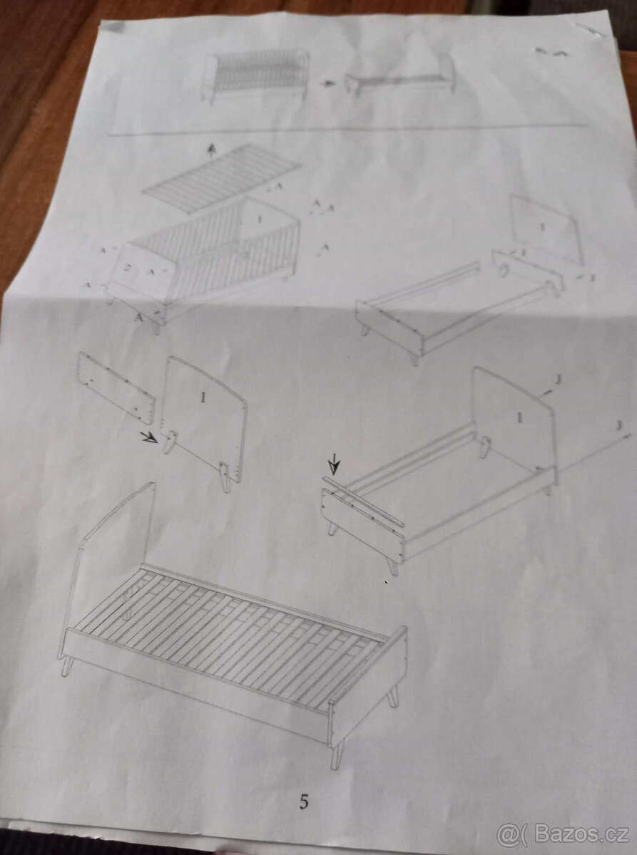 Dětská Faktum Variabilní/rostoucí/ postýlka Colette 140x70cm - 10