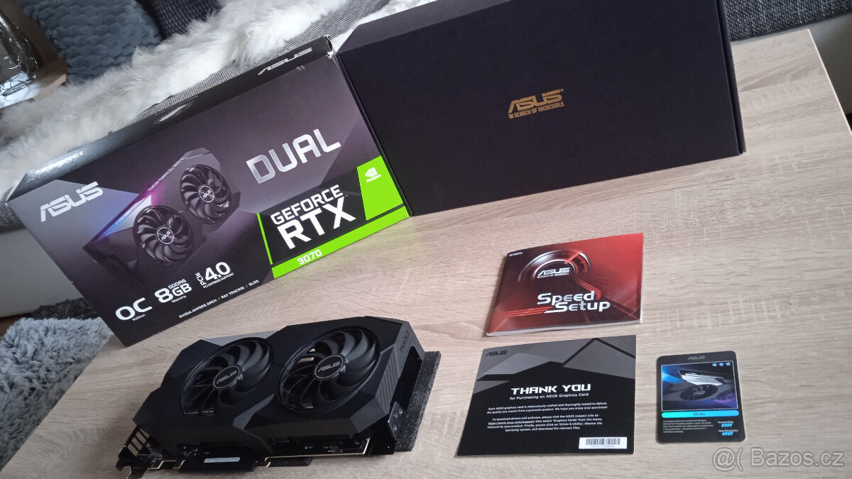 RTX 3070 ASUS DUAL O8G - PERFEKTNÍ STAV - JAKO NOVÁ - 10