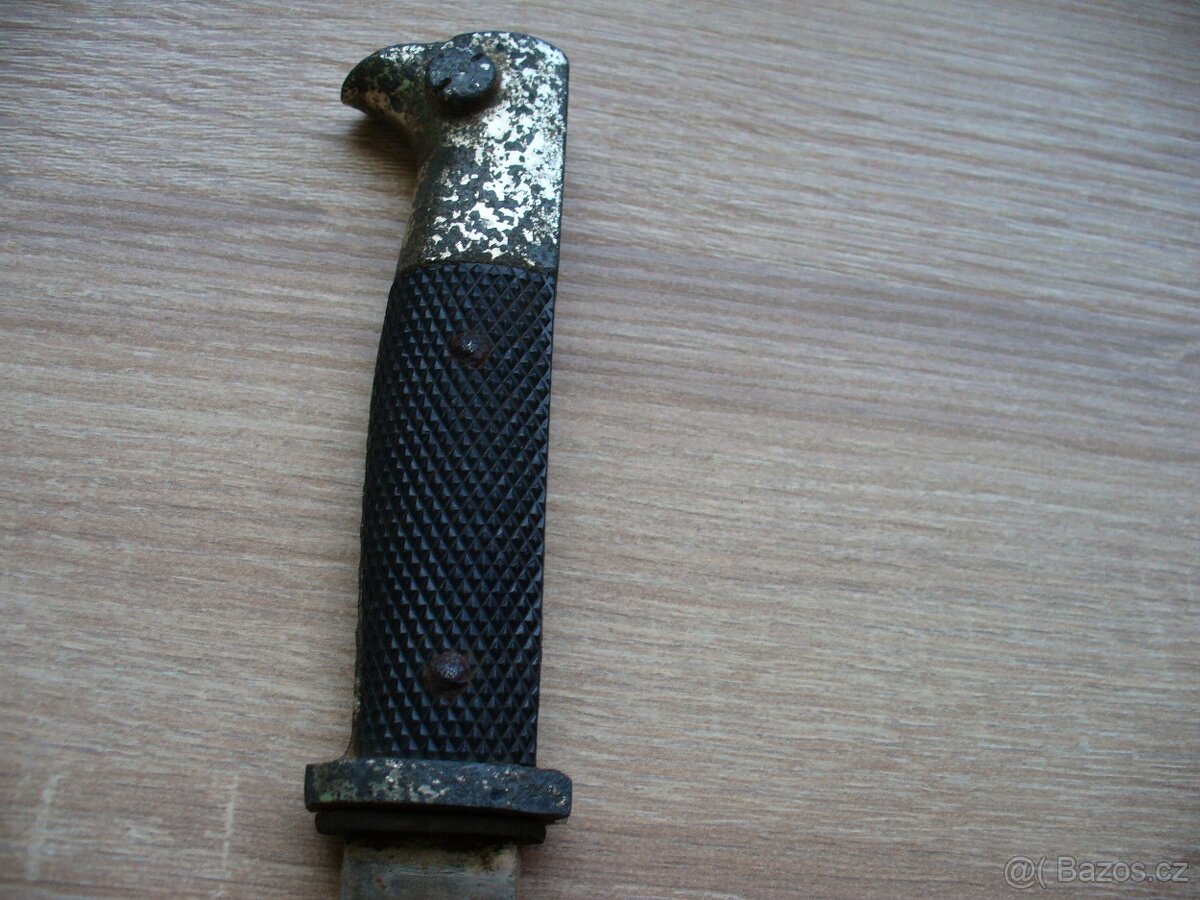 Nemecky,valecny vychazkovy bajonet bez pouzdra. - 10