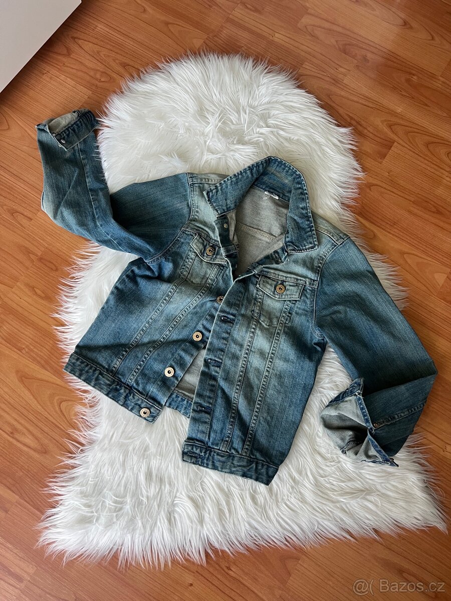 ZARA DŽÍNOVÁ BUNDA VEL.M - 10