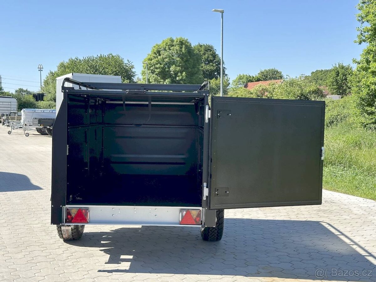 OFFROAD Přívěsný Vozík s Poklopem 1300Kg CAMPING,RYBAŘENÍ - 10