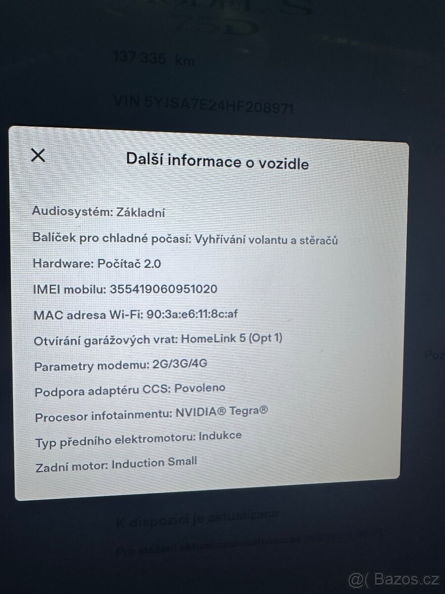 Tesla Model S, 75D, 2017 - 10