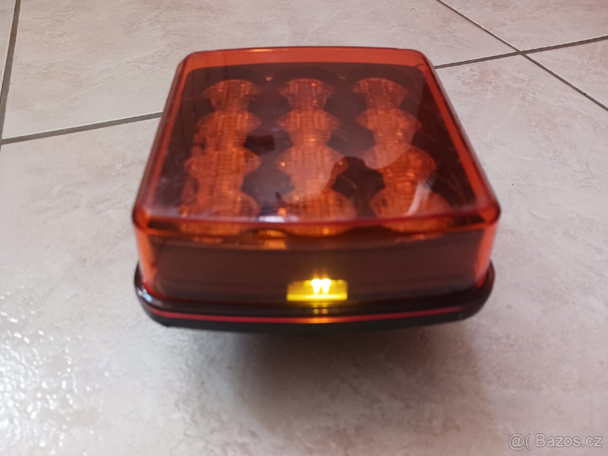 LED výstražné světlo, oranžové - 10