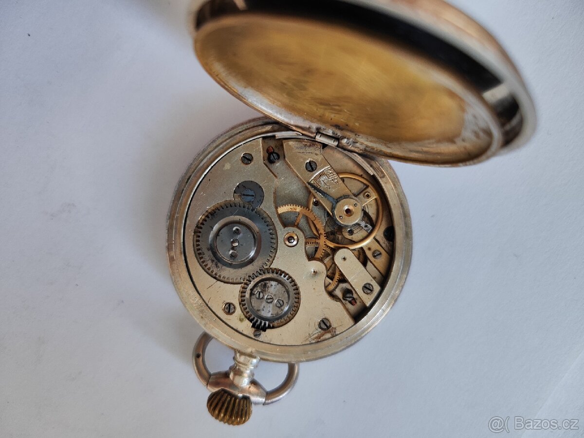 2 x stříbrné třipláštové kapesní hodinky jdoucí - 10
