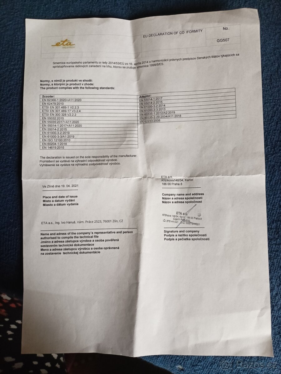 Elektrická koloběžka GOGEN S 801 - 10