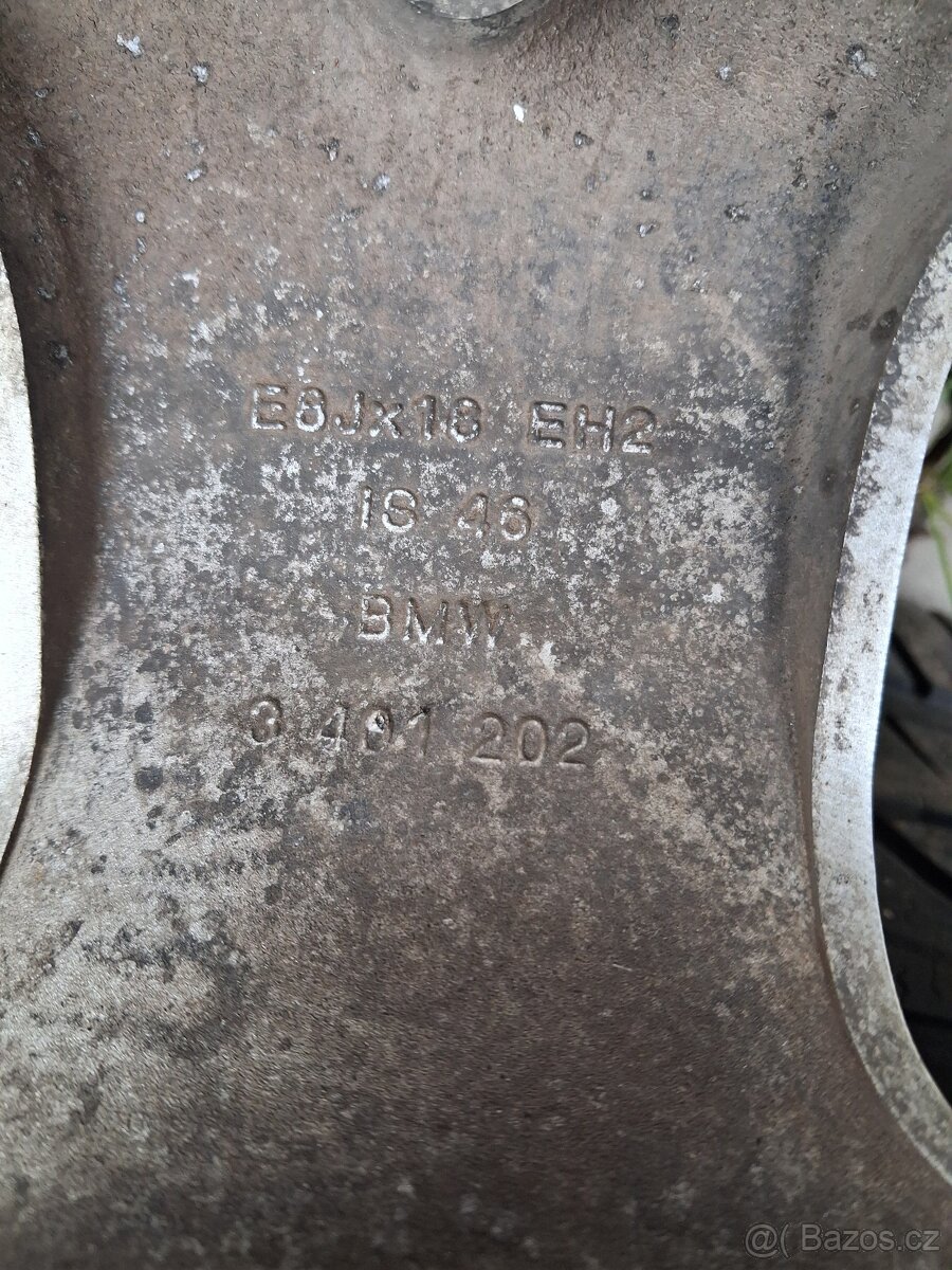 Bmw dvourozměrné kola R18 5x120 + zimní pneu - 10