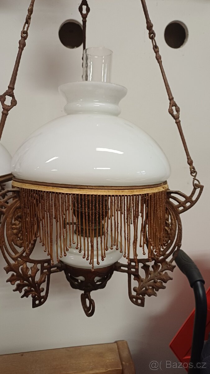 Petrolejová lampa lustry 2 ks - 10