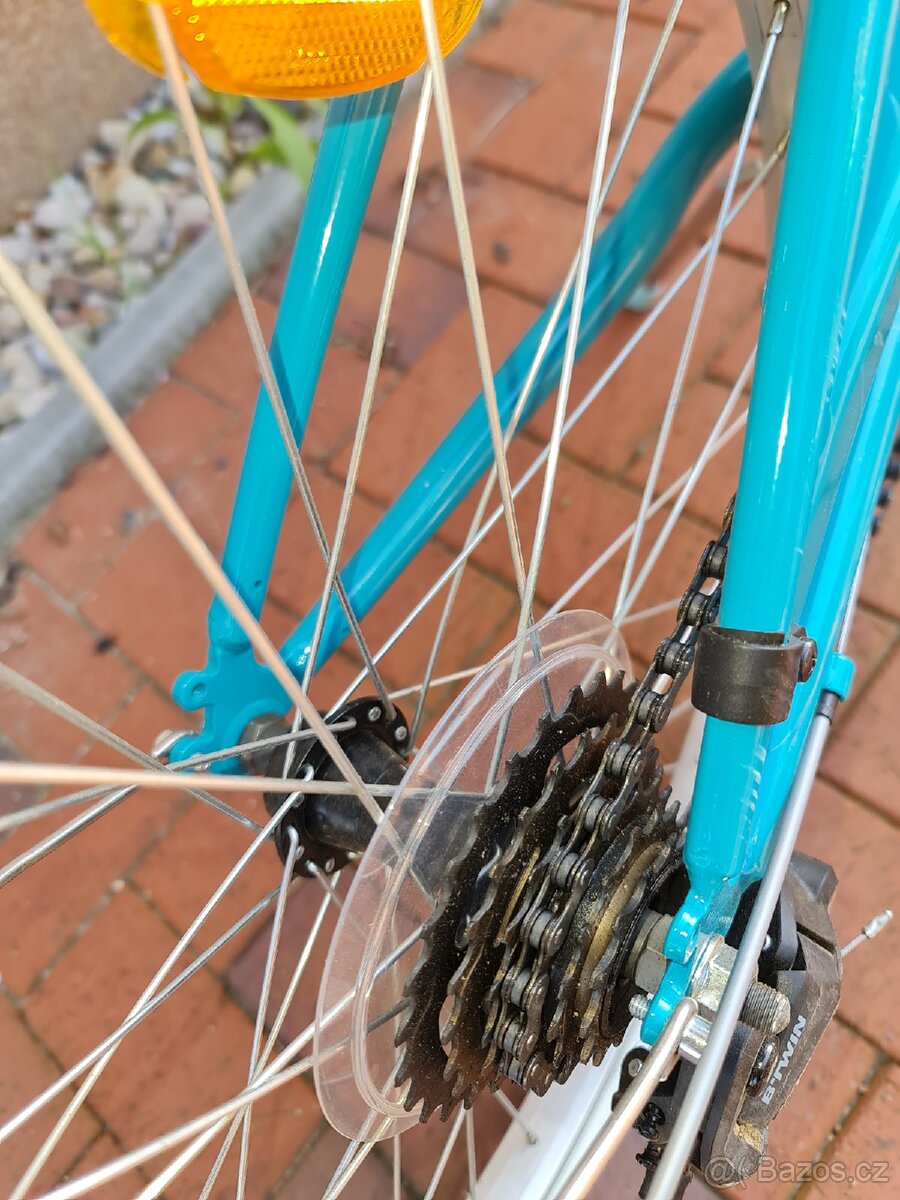 Dětské kolo 24 BTWIN 500 modré skoro nepoužité 100% stav - 10