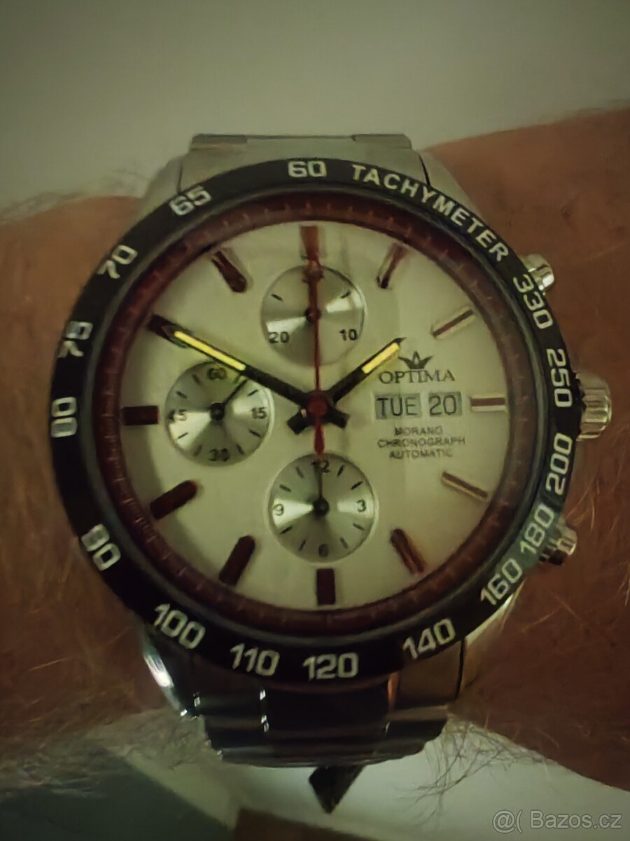 Nové švýcarské hodinky Optima - MORANO Sport Valjoux automat - 10