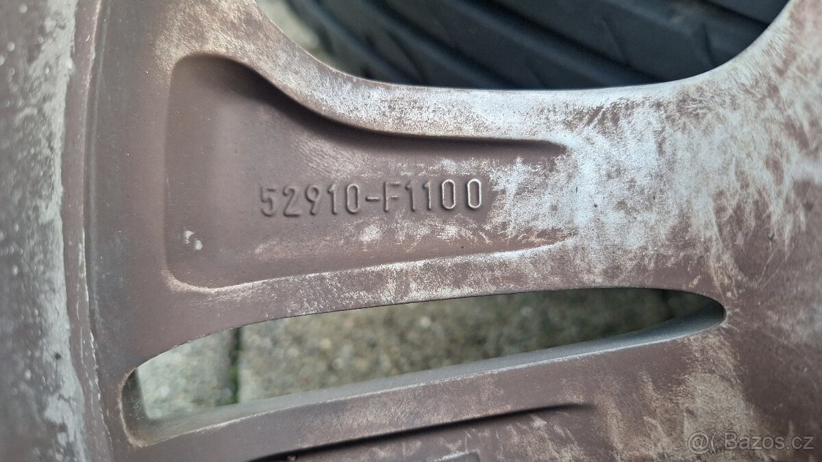 Alu kola Kia 16" 5x114,3 letní pneu 225/70 R16 6-7mm - 10