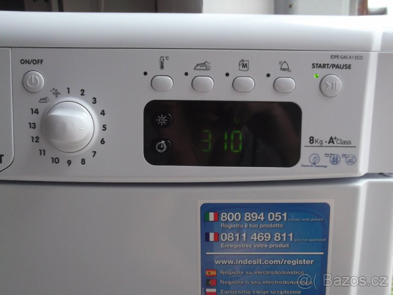 INDESIT SUŠIČKA S TEPELNÝM ČERPADLEM NA 8KG,LCD,A+ - 10