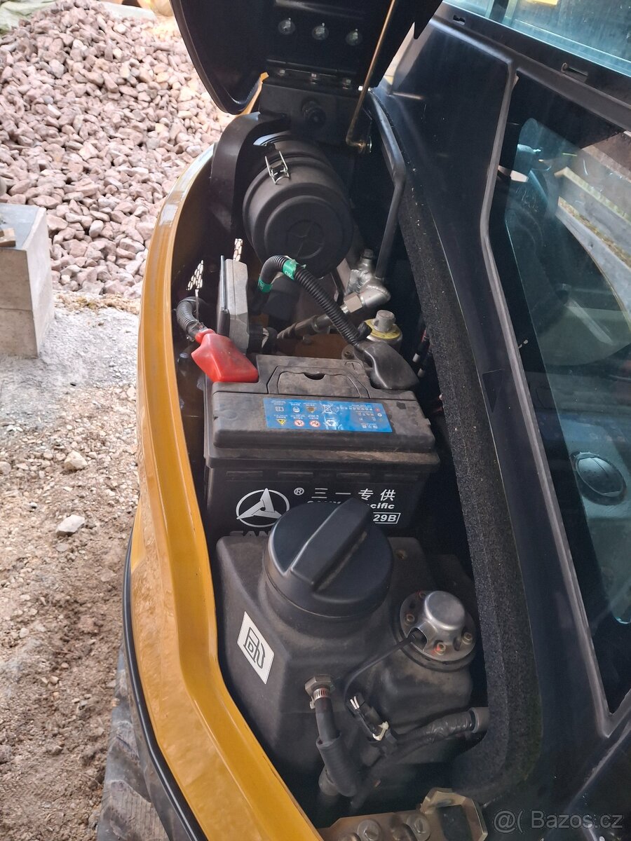 Minibagr SANY 26, pásové minirypadlo 2,8 tuny + powertilt. - 10