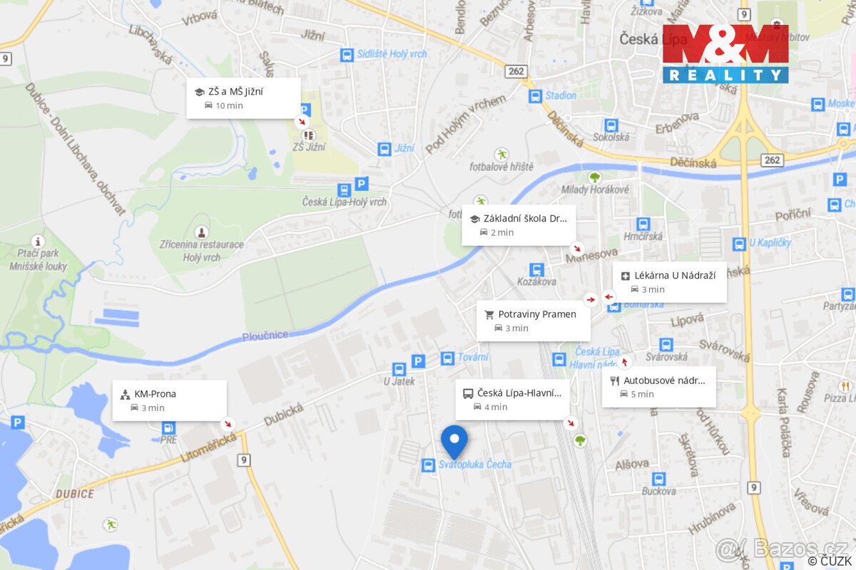Pronájem bytu 3+1 s garáží, Česká Lípa, ul. Svatopluka Čecha - 10