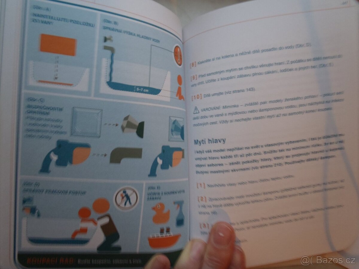 Nosička šátek na miminko, knížka o výchově, pexeso, kostky - 10