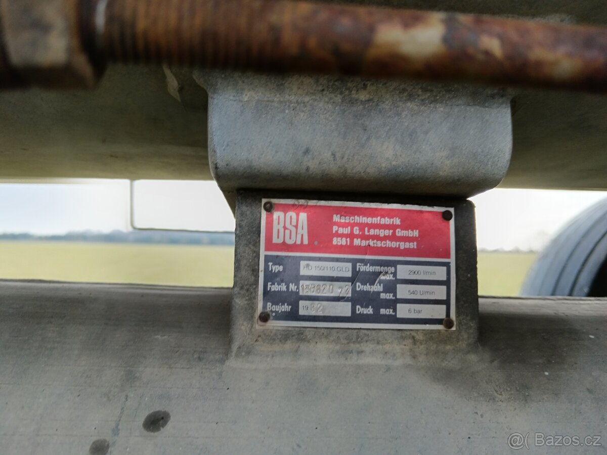 Nasávací Fekál / Cisterna / Nádrž na vodu / Lejta, 6m3 - 10