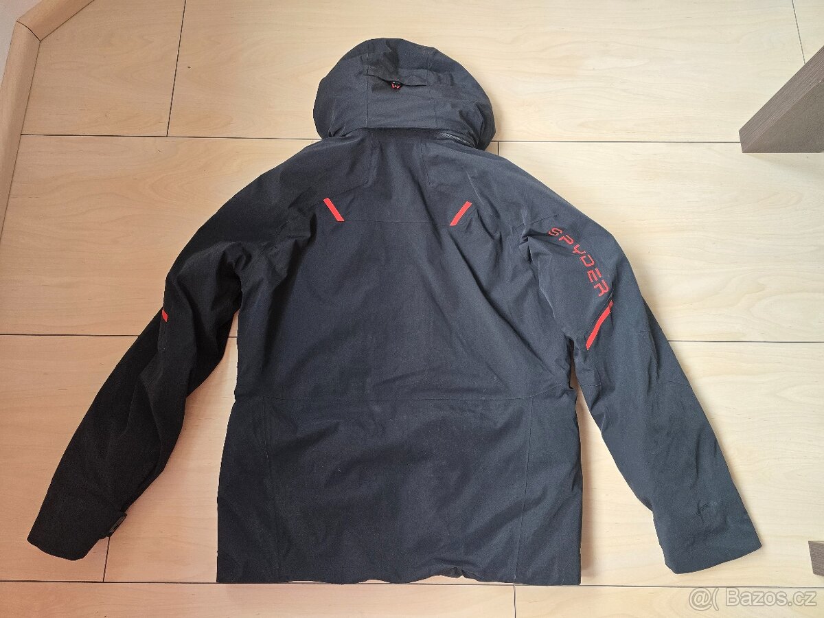 Pánská černá lyžařská bunda Spyder vel. XL - 10