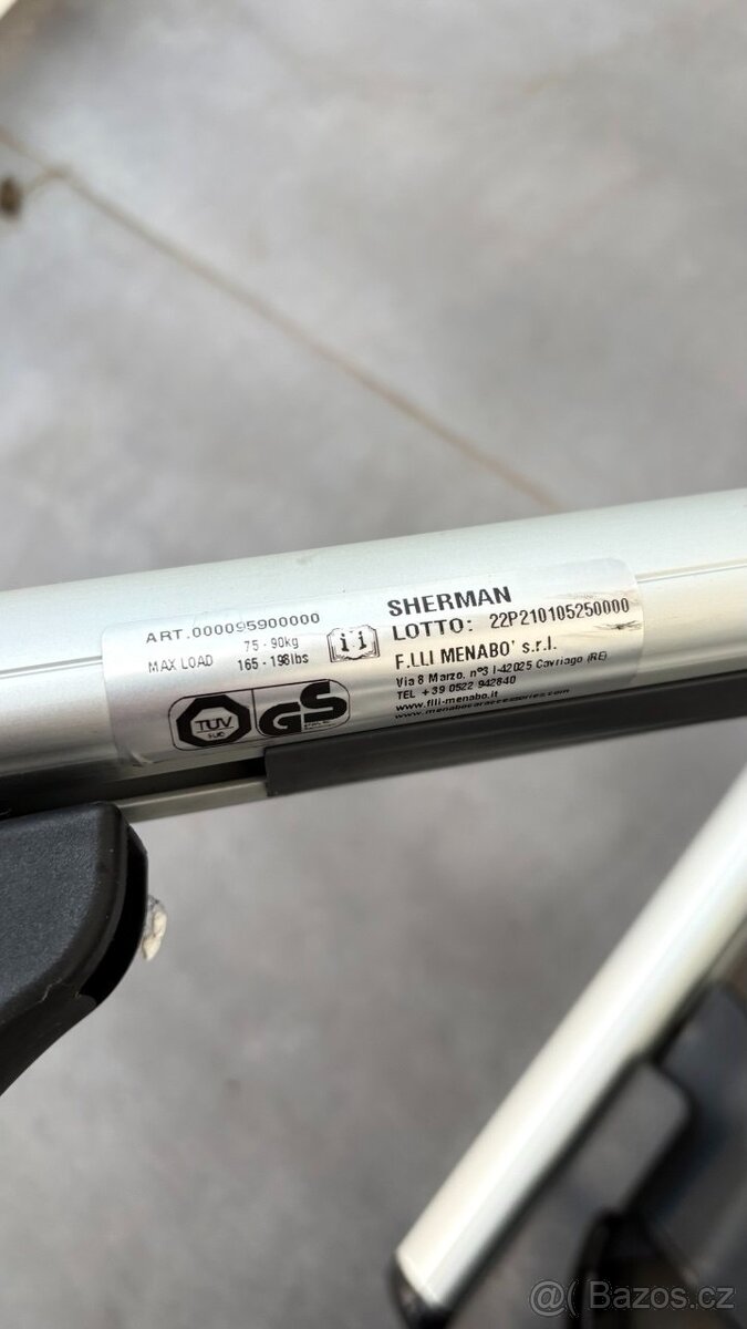 Střešní box Hapro Carver 4.5 MF + lišty Menabo Sherman - 10