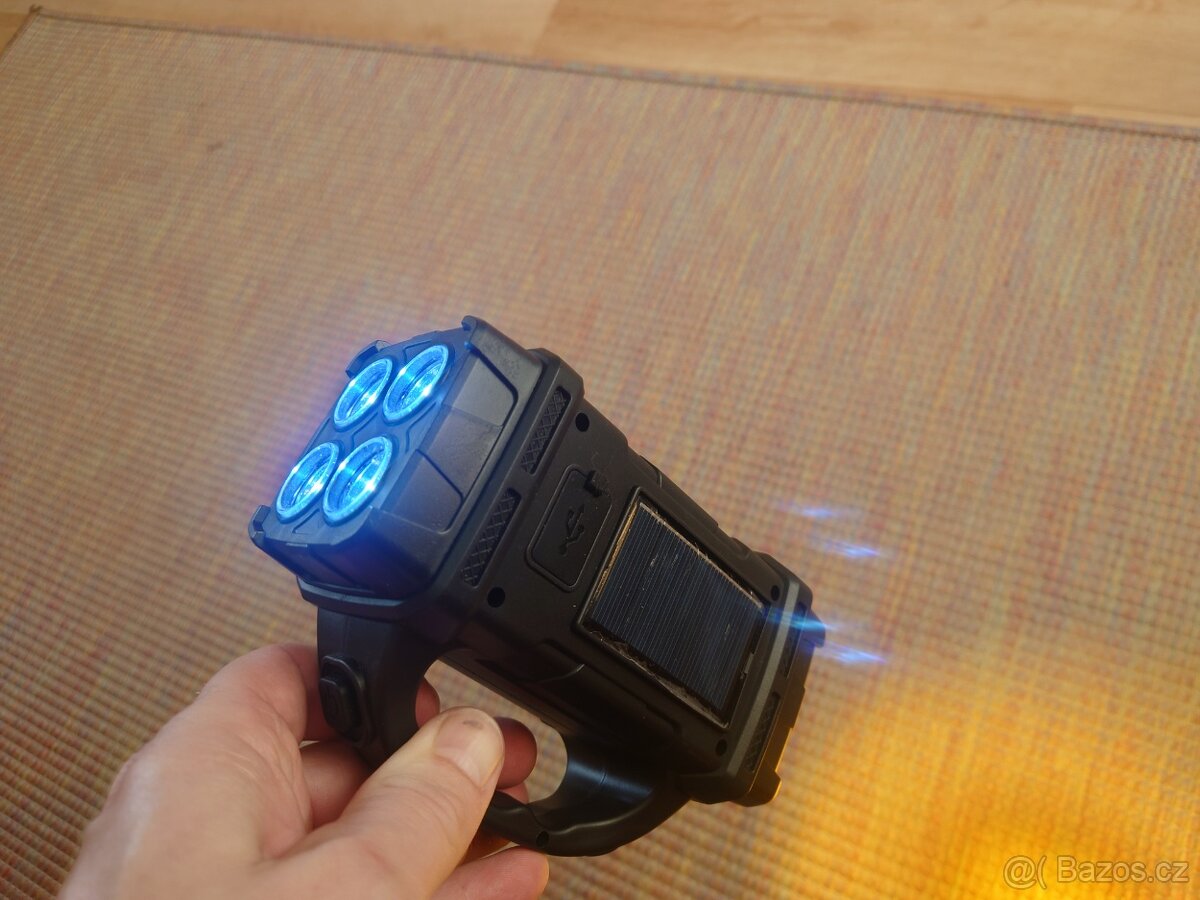 Multifunkční solární LED svítilna nová. - 10