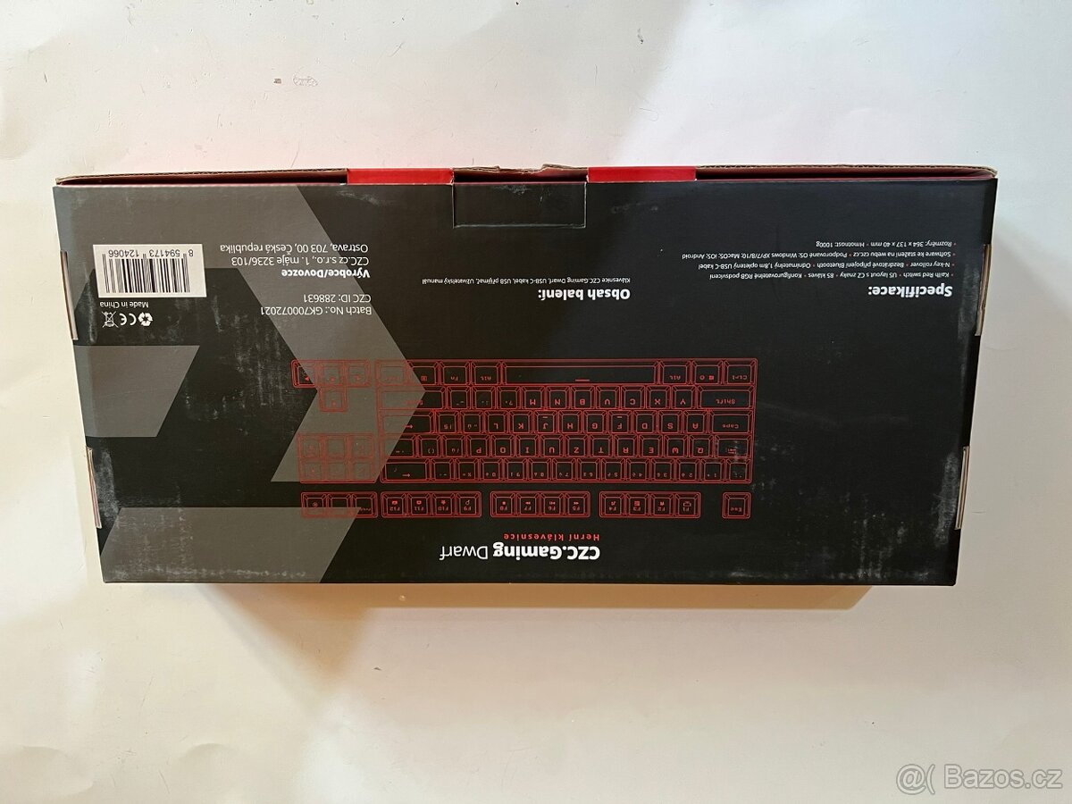 Mechanická herní klávesnice CZC.Gaming Dwarf (Kailh Red, TKL - 10