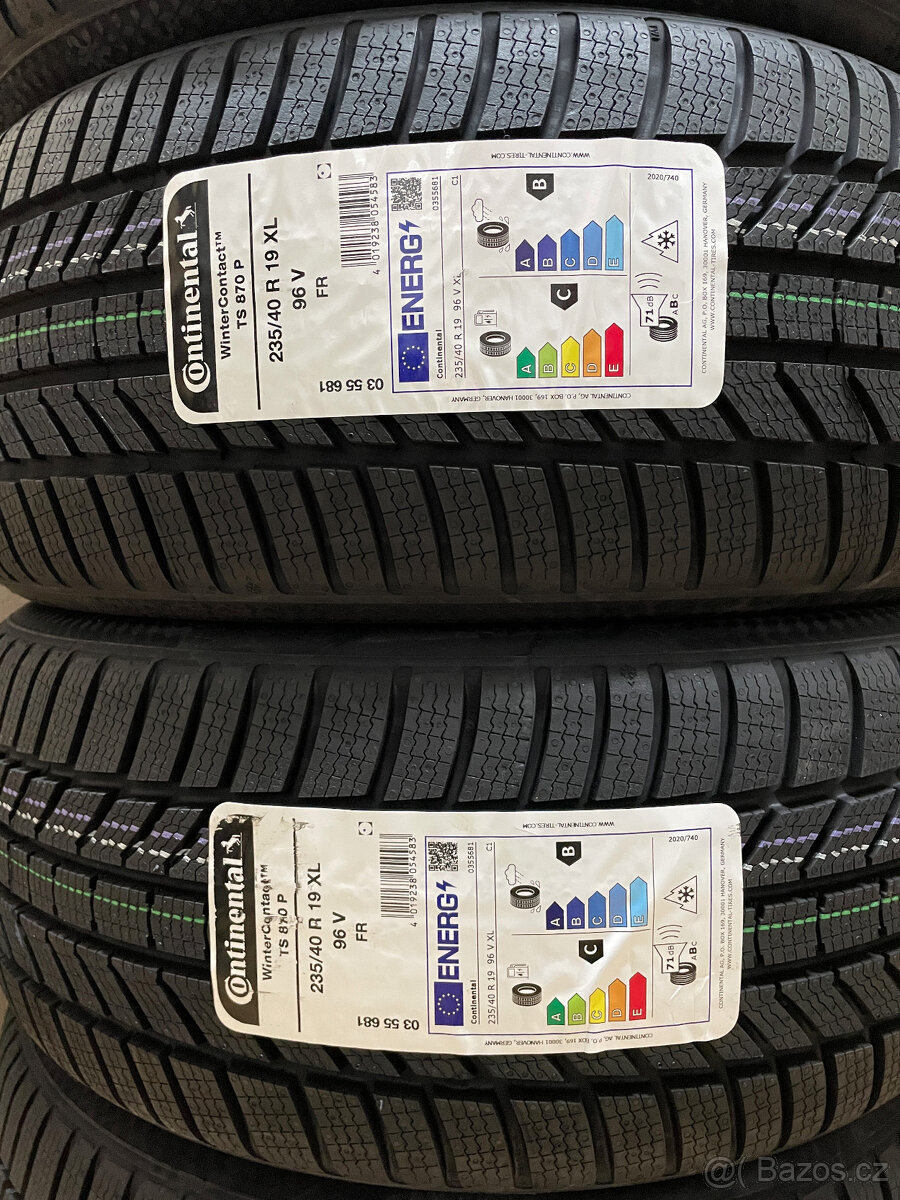 NOVÉ CONTINENTAL WINTERCONTACT TS870P 235/40/19 96V R.V 2025 - 10