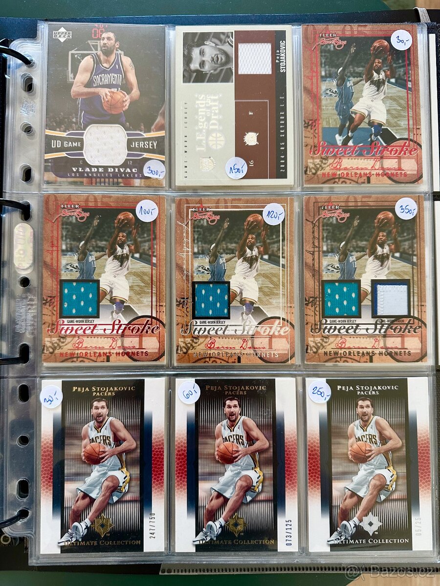 NBA karty (limitky,podpisovky, dresovky) - 10