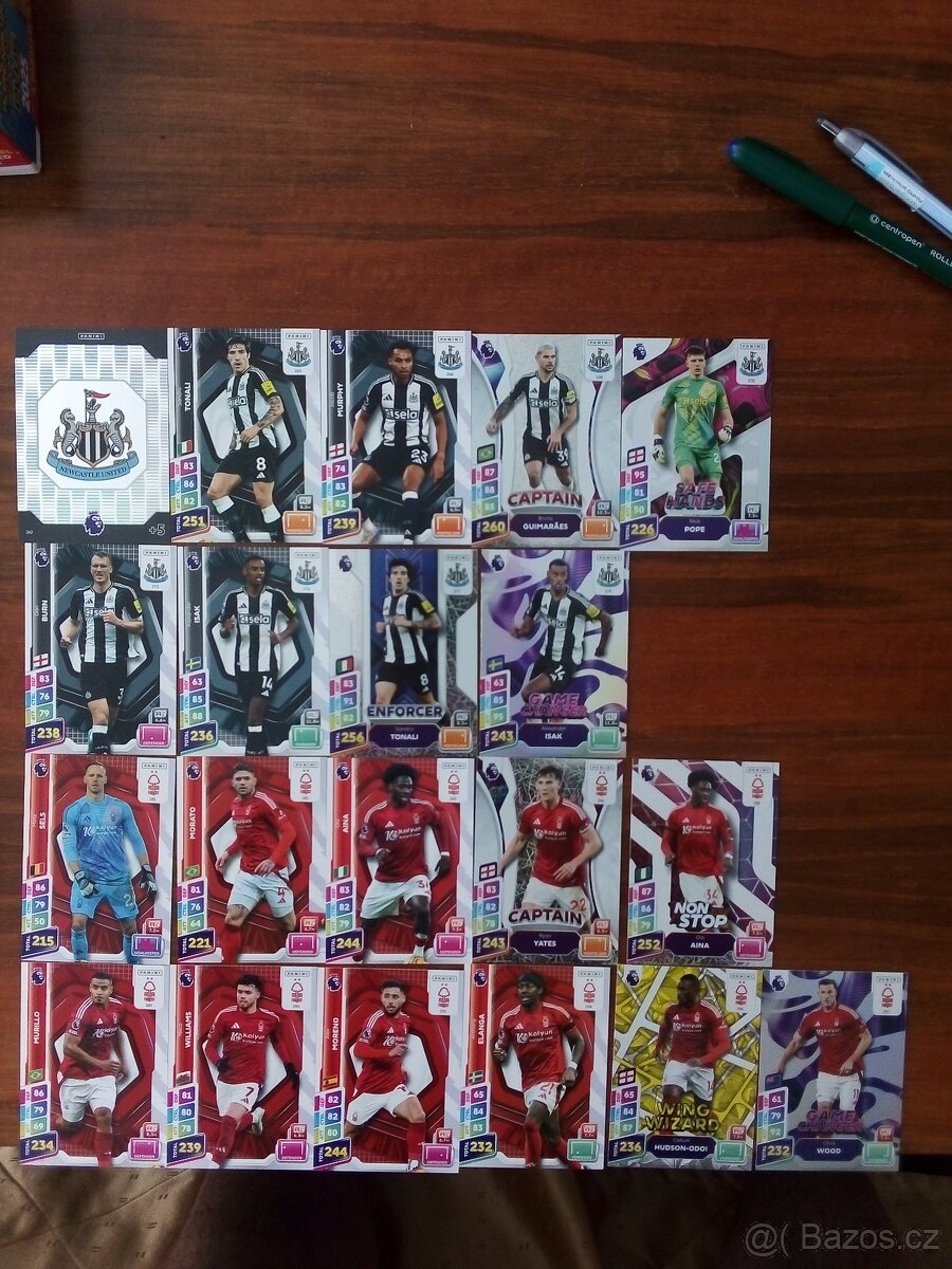 Prodám fotbalové karty - 10