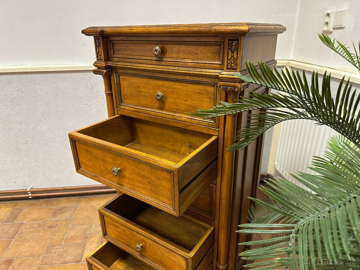 Rustikální šuplíková komoda SELVA - 10