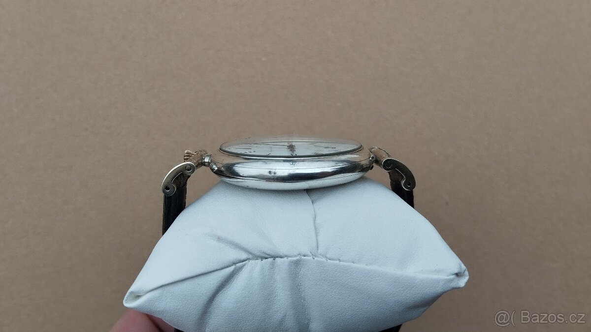 Krásné starožitné STŘÍBRNÉ hodinky IWC Schaffhausen +pásek - 10