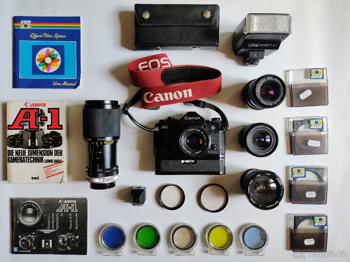 CANON A1 včetně velkého množství příslušenství - 10