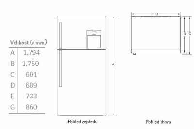 Lednice s mrazákem LG - 10
