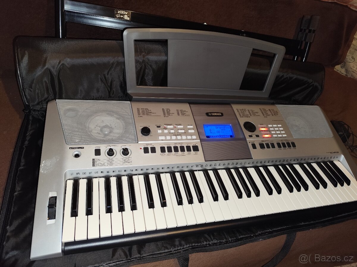 YAMAHA psr e413, SET-stojan+pouzdro, krásné zvuky,dynamika - 10