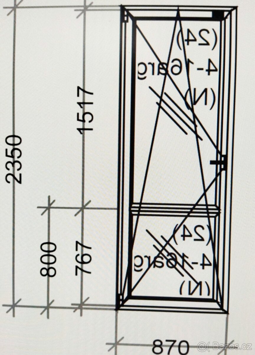 V Ý P R O D E J -Balkonové dveře -nové - 10