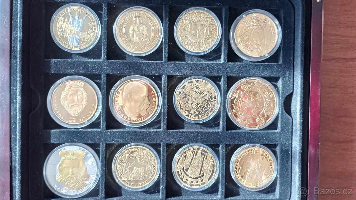 Historie Česka – luxusní sada 12 medailí - 10