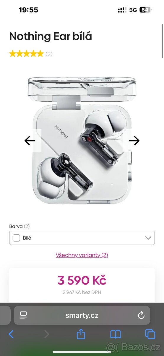Sluchátka nothing ear nové - 10