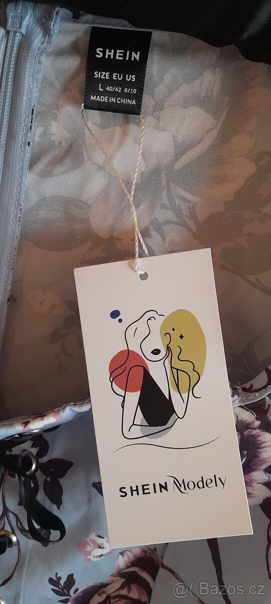 Květované dlouhé šaty se šněrováním - NOVÉ - 10