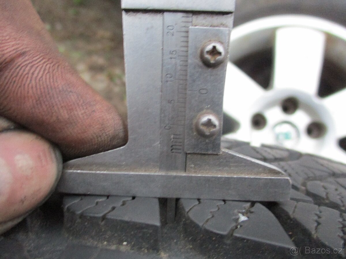 Alu kola 5x100 R15 pneu zimní 195/50 R15 - 10