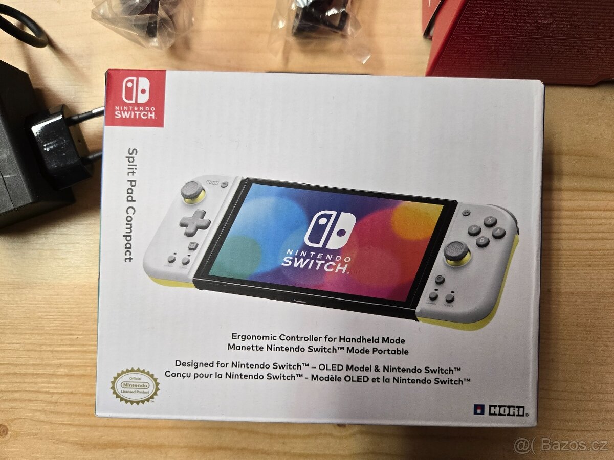 Prodám Nintendo Switch OLED + Hori Split Pad + 2× Zelda - 10