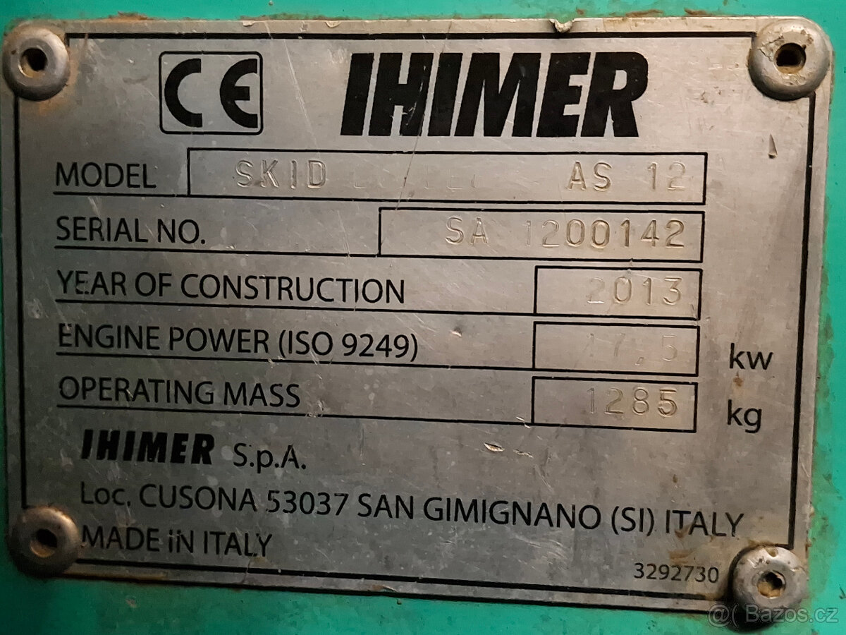 Šmykový nakladač IHIMER AS12 - 10