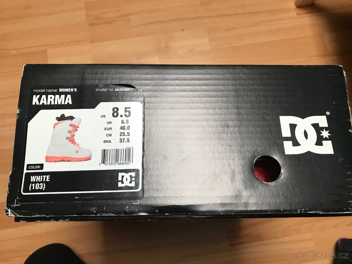 Dámské/dívčí snowboardové boty značky DC Karma, vel 40 - 10