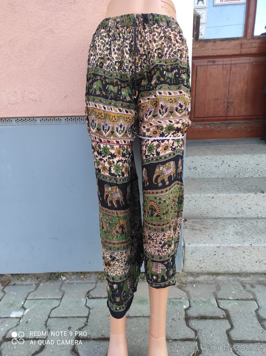 Dámské krepové kalhoty Indie - 10